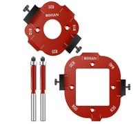 Ujjdwiurgh Modèles de Fraisage de Rayon D'Angle Gabarits de Routeur de Gabarit de Rayon en Alliage D'Aluminium R10 R15 R20 R25 Gabarits de Routeur de Gabarit de Rayon