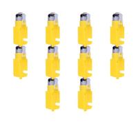 Ujjdwiurgh Module de Moteur TT 10pcs pour DIY Smart Car Robot DC 3-12V Double Arbre Motor Gearmotor pour la Robotique et les Véhicules Intelligents