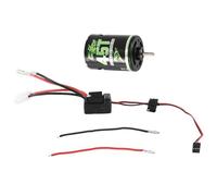 Ujjdwiurgh Moteur à Balais 540 45T avec ESC 1060 Brossé 60A 2-3S LiPo ContrôLeur de Vitesse éLectrique éTanche pour Voiture RC 1/10