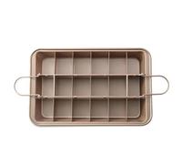 Ujjdwiurgh Moule à Grille Carrée pour la Cuisson Du Chocolat et des Desserts - Moule à Gâteau Antiadhésif