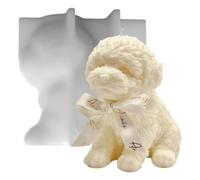 Ujjdwiurgh Moule en Silicone pour Chien Mignon pour Savon, Cire de Soja, Résine Époxy, Bricolage, Ornements de Dîner de Fête