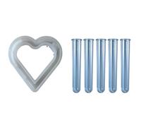 Ujjdwiurgh Moule en Silicone pour Pot de Fleur en Forme de Cœur, Bricolage, Vase Hydroponique, Cadeaux Artisanaux, Fabrication de Plâtre, Moules de Moulage en Résine, Décoration D'Intérieur