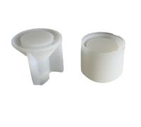 Ujjdwiurgh Moule rond en silicone pour bougie à thé, maison, lanterne