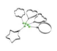 Ujjdwiurgh Moules une œUfs Frits, Fabricant de Moules une CrêPes avec PoignéE pour Enfants, Moule AntiadhéSif pour Poêle une Griller 5 PièCes