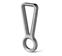 Ujjdwiurgh Mousqueton en titane - Clip porte-clés en titane - Double extrémité - Crochet à libération rapide - Porte-clés avec porte-clés en titane