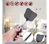 Ujjdwiurgh Moustique et Mouche Tuant la Mouche en Plastique Tapette à Mouches en Acier Inoxydable RéTractable, Adapté pour Une Utilisation IntéRieure et ExtéRieure (Pack de 2)