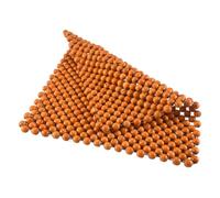 Ujjdwiurgh Muzhu Coussin de siège de voiture en perles de bois Coussin de massage pour chaise de voiture Coussin de siège de voiture Coussin de perles Beige