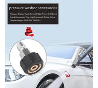 Ujjdwiurgh Nettoyeur Twist Connect M22 14 Mm X 3/8 Pouces Déconnexion Prise de Courant B Ajustement Mamelon de Coupleur, 5000 Psi, Twis281