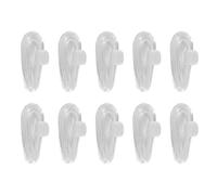 Ujjdwiurgh -nez en silicone doux pour les lunettes (transparent, 5 paires)