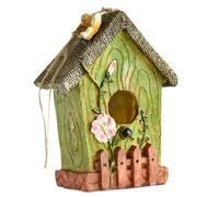 Ujjdwiurgh Nichoir à oiseaux à suspendre - Décoration de jardin - Nid de colibri - Convient pour arbre, cour, aménagement artisanal A