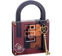 Ujjdwiurgh Niveau de Difficulté éLevé IQ Lock Puzzle de Casse-TêTe en Bois Classique pour Adultes