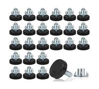 Ujjdwiurgh Niveleurs de Pieds de Meubles à Filetage 1/4" de Rechange, 24 Pieds Réglables de Nivellement sur Le Nivellement des Meubles, pour Table (1/4"-18)