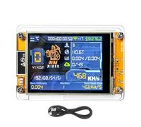 Ujjdwiurgh NMMiner NerdMiner V2 468KH/S Hashrate BTC Solo Lottery Miner Est Un Mineur de Loterie Crypto Bitcoin avec Un Écran Intelligent de 2,8 Pouces ESP32.