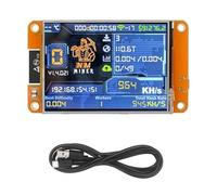 Ujjdwiurgh NMMINER NERDMINER V2 Hashrate 964KH / S 964KH / S BTC Miner de Loterie Solo ESP32 2,8 Pouces Smart Affichage Bitcoin Crypto Lottery Miner