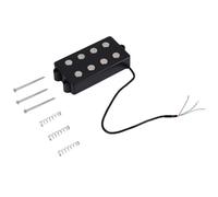 Ujjdwiurgh Noiseless Good Balance 4 Cordes Humbucker Double Bobine Noir pour Guitare Basse