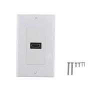 Ujjdwiurgh Nouveau 1-Port Panneau mural Couverture CoupleurSortie 3D 1080P blanc