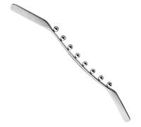 Ujjdwiurgh Nouveau Bâton de Massage Méridien à 8 Perles en Acier Inoxydable Gua Sha Outil de Massage des Points de Déclenchement pour le Drainage Lymphatique des Muscles