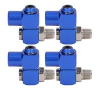 Ujjdwiurgh Nouveau Connecteur de Tuyau de Raccord D'Air Pivotant NPT 1/4 Po, Adaptateur D'Outil Pneumatique Rotatif à 360 ° 150PSI (4 Pièces)