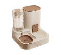 Ujjdwiurgh Nouveau Distributeur d'eau Grande Capacité pour Chat et Animal Compagnie,Séparation Sèche et Humide pour Mangeoire Automatique,Fournitures d'eau Potable,Récipient pour Nourriture