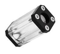 Ujjdwiurgh Nouveau filtre 2 mm Clé hexagonale Refroidisseur d'eau en laiton Double filetage interne G1/4 Filtres liquides 40 mailles simple face Noir