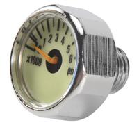 Ujjdwiurgh Nouveau ManomèTre de Pression de Bouteille de Poney de PlongéE sous-Marine 1 Pouce 350 Bar / 5000 PSI 7/16 Pouces-20UNF Fils