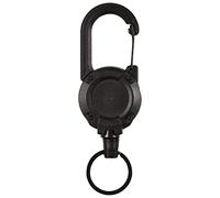 Ujjdwiurgh Nouveau Porte-CléS RéTractable Robuste avec Mousqueton Porte-CléS Boucle Porte-CléS ExtéRieur Porte-CléS Peut Contenir Plusieurs Outils Noir