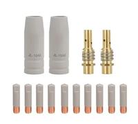 Ujjdwiurgh Nouveau Revêtement de Protection 15AK Buse de Soudage Antiadhésive 1,2 mm Manchon de Protection de Gaz Sans Air Européen 14 Pièces