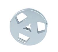 Ujjdwiurgh Nouvelle Bobine Réceptrice de 2,5 Pouces, Bobine Réceptrice Audio en Métal à Bobine Ouverte, 3 Trous de Résistance au Vent, Bobine de Bande Vide de 2,5 Pouces, A