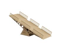Ujjdwiurgh Obstacles Tout-Terrain de Simulation en Bois pour Modèle de Voiture sur RC 1/16 1/18 1/24, pour Enfants et Adultes, Accessoire D'Assemblage -PP02