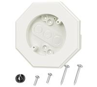 Ujjdwiurgh Octogone Siding Kit de, 8141 Vertical Revêtement Lampes Plaque de Revêtement Blocs pour 1/2 Pouces Lap Siding Blanc