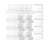 Ujjdwiurgh Onglets pour Dossiers de Fichiers, 100 Ensembles D'Étiquettes pour Dossiers Suspendus Onglets et Inserts en Plastique de 2 Pouces pour Dossiers Suspendus