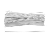 Ujjdwiurgh Organisateur de CâBles 130Pcs Attachant des de Torsion de D'Emballage Blanc 150X2.2Mm