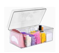Ujjdwiurgh Organisateur D'Extensions de Cils en Acrylique, Chariot D'Organisateur de Cils, Organisateur de Beauté pour Cils avec Couvercle, Conteneur Transparent pour Fournitures de Cils.