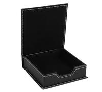 Ujjdwiurgh Organisateur en Cuir PU pour Bureau, Boîte de Service et Porte-Note Collant avec Stockage de Cartes pour le Bureau A