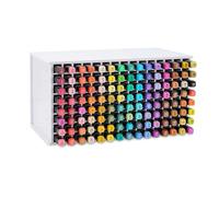 Ujjdwiurgh Organiseur de bureau pour 72 marqueurs, support de rangement multi-usage pour pinceaux aquarelle et stylos