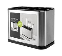 Ujjdwiurgh Organiseur de couverts de cuisine Support de rangement en plastique pour égoutter cuillère, fourchette, baguette, ustensiles de cuisine