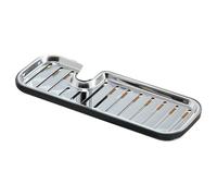 Ujjdwiurgh Organiseur de robinet de cuisine en acier inoxydable Porte-éponge Accessoires de robinet d'évier Porte-savon - Version plus longue