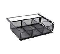 Ujjdwiurgh Organiseur de tiroir sous le bureau - Panier de rangement coulissant, plateau de bureau caché peu encombrant pour bureau et maison