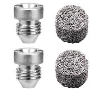 Ujjdwiurgh Orifice de 1,1 mm pour canon à mousse et machine à mousse, buse filetée de rechange et filtre à mailles en acier inoxydable 1 set