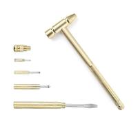 Ujjdwiurgh Outil à Main en Cuivre Antirouille, Marteau et Tournevis, le Marteau Tournevis Est Parfait pour Ouvrir les Téléphones de Drone de Réparation de Noix