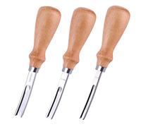 Ujjdwiurgh Outil de Biseautage de Bord en Cuir 3 Tailles 4Mm 6Mm 8MmEdge Biseautage Biseauteur Bricolage Coupe en Cuir Presse de Bord