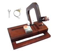 Ujjdwiurgh Outil de Bricolage - Coupe-Savon en Bois de Noyer Foncé avec Coupe-, Parfait pour le Savon, le Beurre, le Fromage et les Bougies.