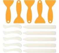 Ujjdwiurgh Outil de Bricolage Plieur en Os 15 Pièces pour le Papier, Scrapbooking, Racloir de Pliage pour le Papier, Cuir, Reliure.