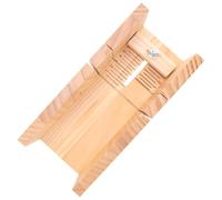 Ujjdwiurgh Outil de Coupe de Savon Diy À La Main,Dispositif Réglable de Coupe de Savon En Bois En Caoutchouc,Fournitures À Support Fixe de Fabrication de Savon Simple