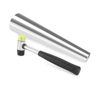 Ujjdwiurgh Outil de fabrication de bijoux - Mandrin rond - Mandrin de mesure en caoutchouc - Marteau en caoutchouc - Outil de fabrication de bijoux en acier inoxydable