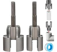 Ujjdwiurgh Outil de Filetage de Tuyaux, Outil de Filetage de Tuyaux Interne et Externe Intégré, Kit de Filetage de Tuyaux pour Tuyaux de 1/2 Pouce et 3/4 Pouce.