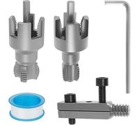 Ujjdwiurgh Outil de filetage interne et externe intégré, outil de coupe de filetage de tuyau, pour perceuse électrique (1/2 et 3/4")