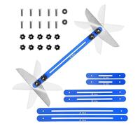 Ujjdwiurgh Outil de Gabarit de Jauge de Marches D'Escalier, Gabarit D'Escalier, Outil de Mesure D'Escalier, Outil de Traçage D'Étagère pour Escaliers, Coupe de Cloisons Sèches Bleues