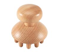 Ujjdwiurgh Outil de Massage de ThéRapie de Forme de Champignon en Bois Masseur Rouleau de Massage Anti Cellulite Fascia pour le Soulagement de la Douleur Musculaire ComplèTe Du Corps