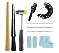 Ujjdwiurgh Outil de Mesure de Bague à Mandrin pour Bague avec Taille de Quart de Doigt pour Mesurer la Taille de la Bague et Fixer les Bagues Pliées